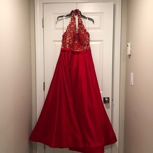Sherri Hill Red Dress Size 12